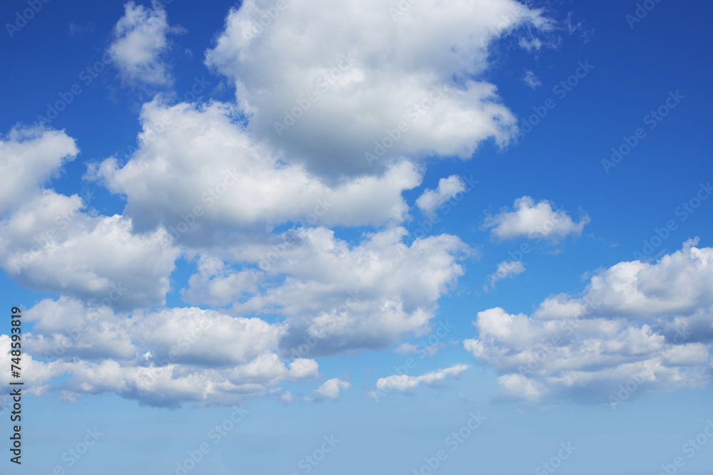 Blue sky, cloud and nature with weather or outdoor climate of natural scenery in the air. Landscape with clean ozone, view or skyline of heaven, condensation or clear cloudy day in the atmosphere Blue sky, cloud and nature with weather or outdoor climate of natural scenery in the air. Landscape with clean ozone, view or skyline of heaven, condensation or clear cloudy day in the atmosphere