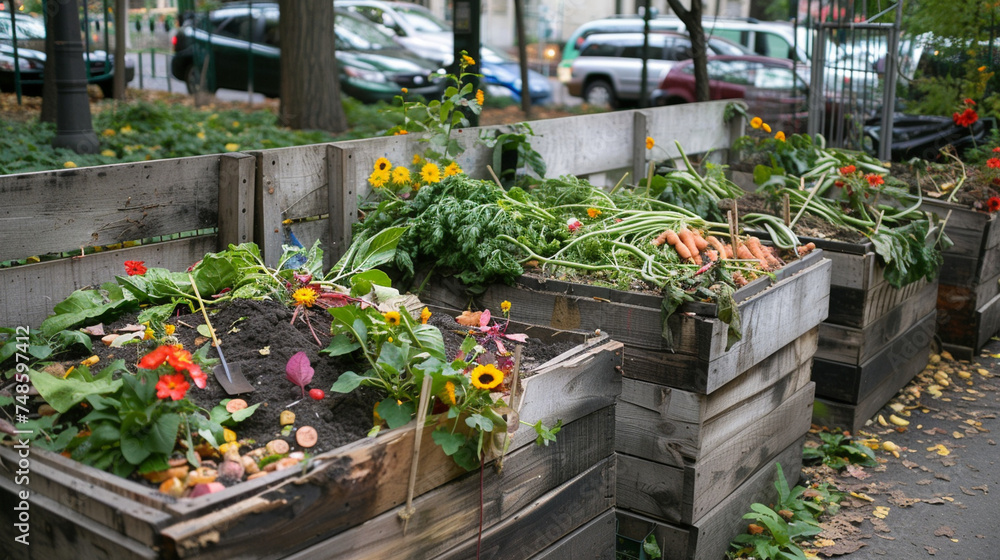 A snapshot of a community garden using compost from recycled organic waste A snapshot of a community garden using compost from recycled organic waste