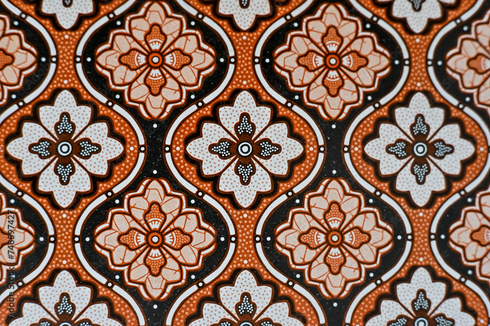 Indonesian batik texture background