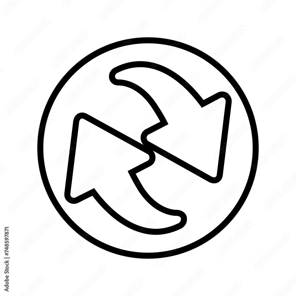Reload icon vector. Reset illustration sign. update symbol or logo. Reload icon vector. Reset illustration sign. update symbol or logo.