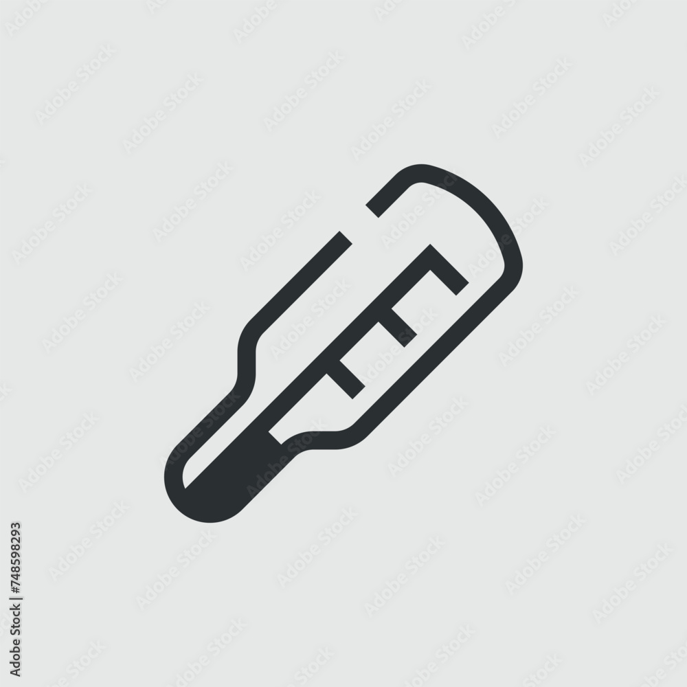 Thermometer or temperature. Simple vector icon