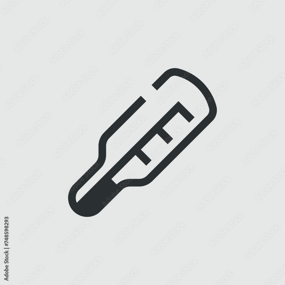 Thermometer or temperature. Simple vector icon Thermometer or temperature. Simple vector icon
