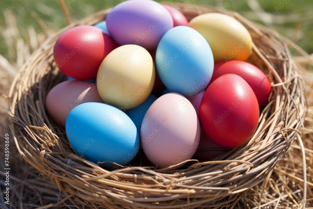 Brighten your spring celebrations with delicately colored pastel easter eggs for egg hunting fun