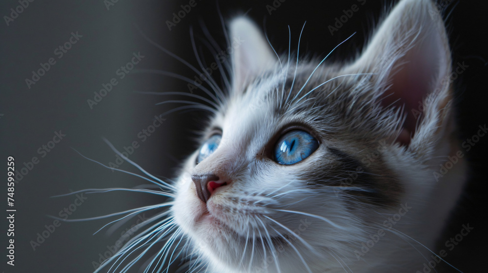 Blue White Kitten