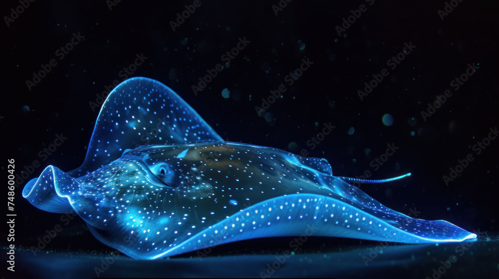 Obraz premium a blue sting ray