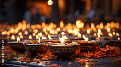 Illuminated Candles Ritual Offering Devotion Flame Worship