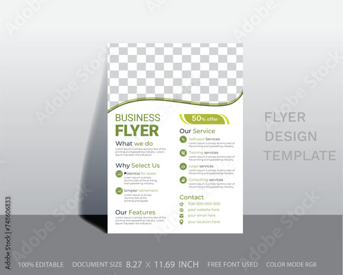business flyer design template or modern business flyer design template .
