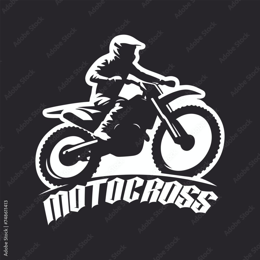Fototapeta premium Motocross logo 