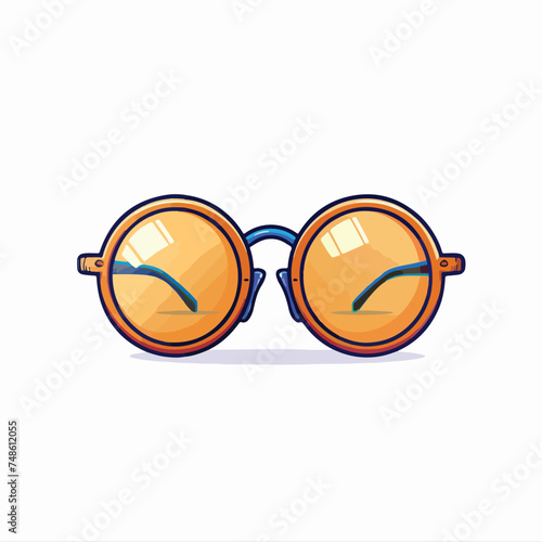Glasses Icon for Graphic Design Projects isolated 
