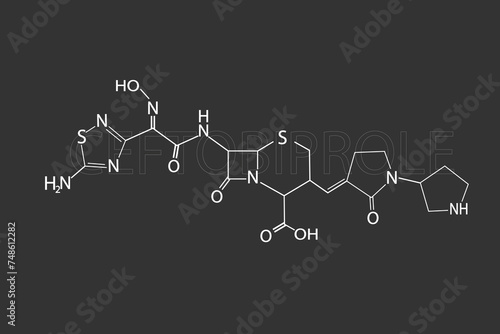  antibiotics ceftobiprol molecular skeletal chemical formula