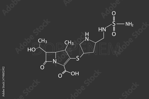 doripinem molecular skeletal chemical formula