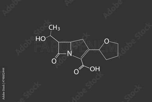 faropenem molecular skeletal chemical formula