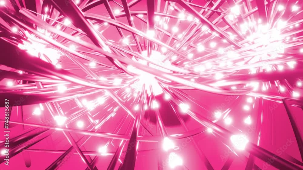 Pink Intelligence Digital network, human brain, pink version, Artificial Intelligence ...
