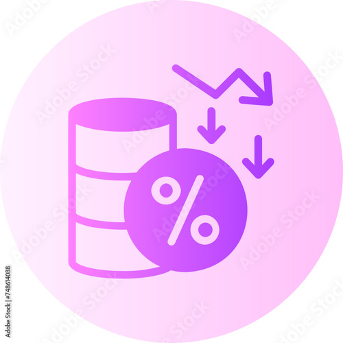 percentage gradient icon