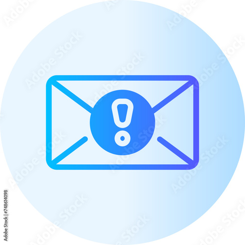 warning gradient icon