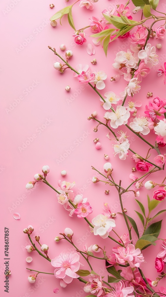 floral background.