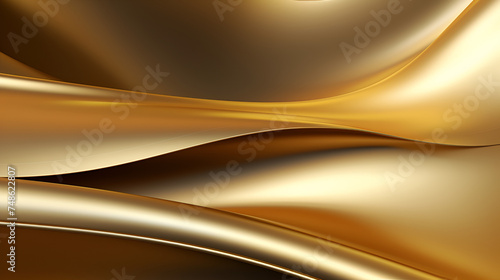 abstract golden wave background, luxury black background with golden line element, Abstract golden wavy background. 3d render 