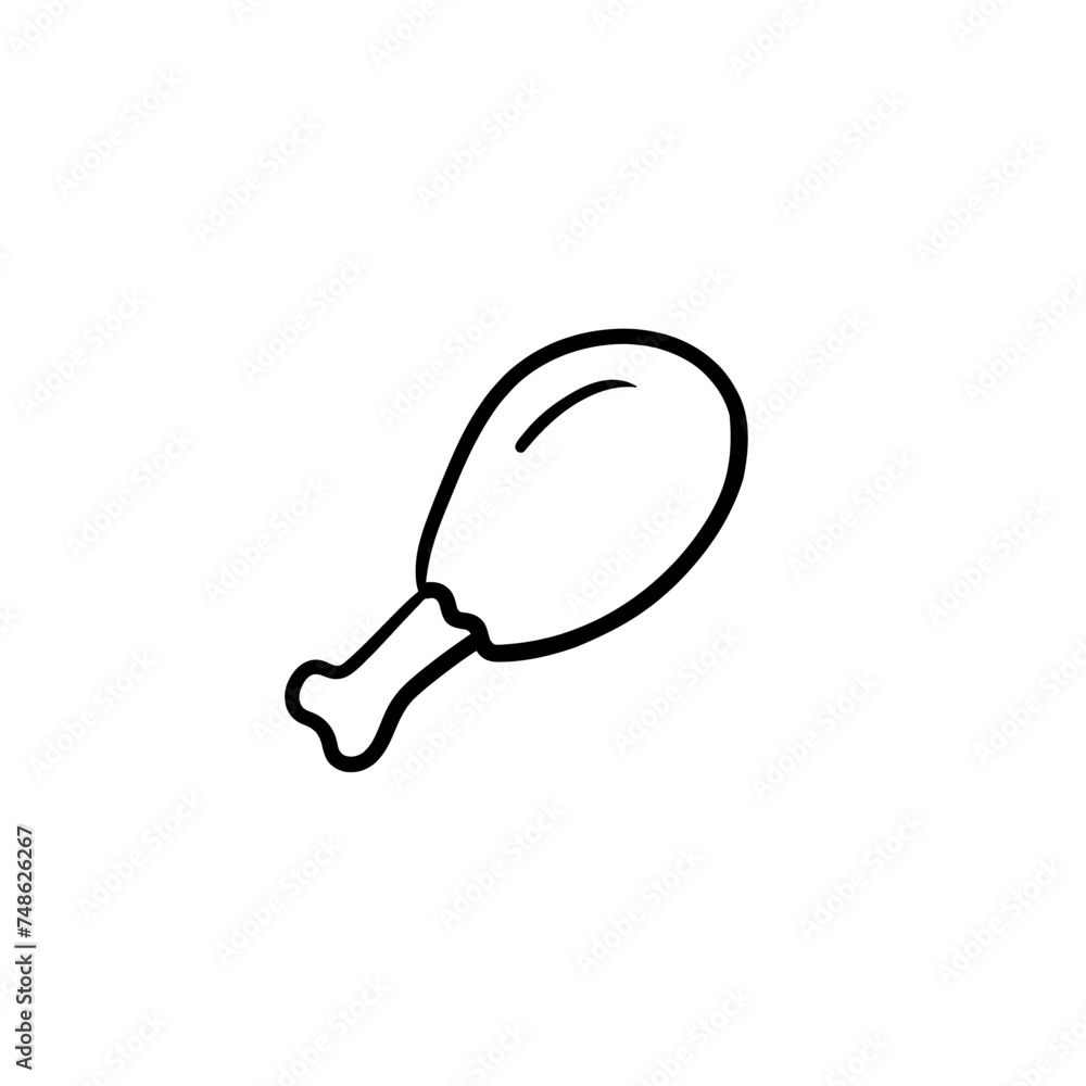 Chicken Icon for Restaurants and Food Stalls Chicken Icon for Restaurants and Food Stalls