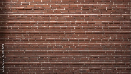 Seamless Red Brick Wall Texture for Crafting Projects. AI Generated