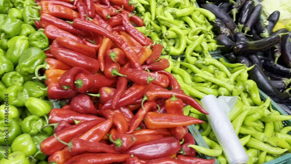 buying vegetables ( peppers, cucumbers, tomatoes, parsley) at the market buying vegetables ( peppers, cucumbers, tomatoes, parsley) at the market