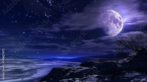Aurora and the Moon © jeongbin