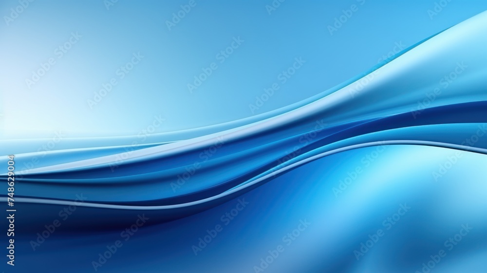 Fototapeta premium Abstract gradient bright blue background. 