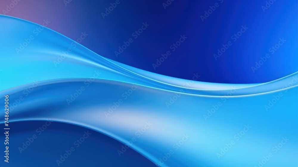 Fototapeta premium Abstract gradient bright blue background.