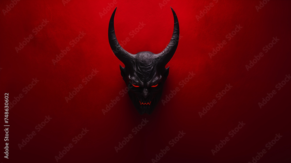 Demon's Portrait from Hell. Generative AI. Demon's Portrait from Hell. Generative AI.