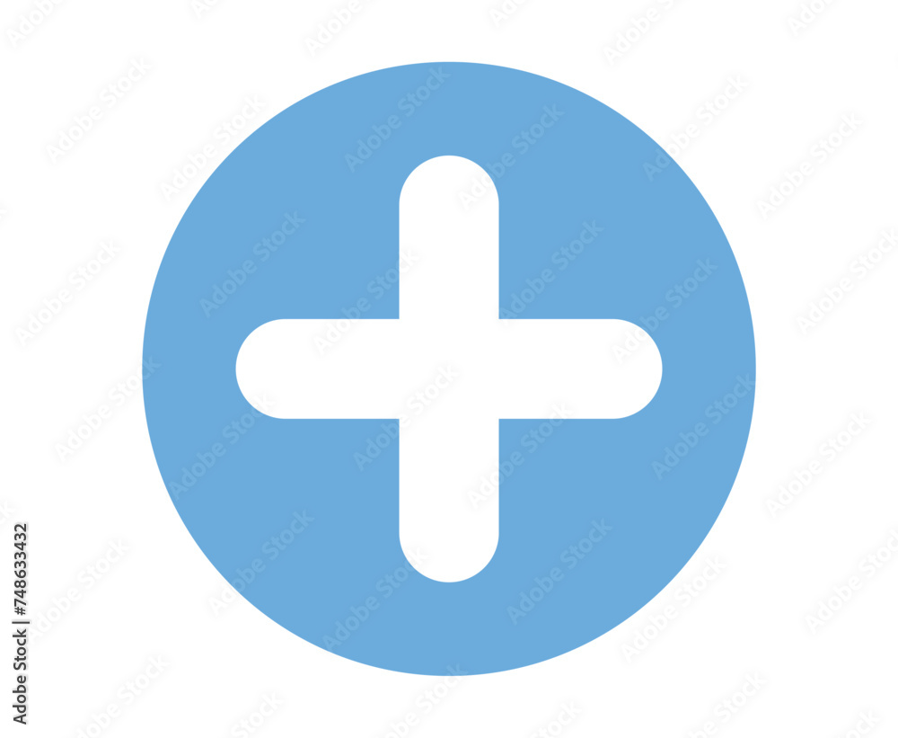 Add, plus, medical cross round button. 3d vector icon. Cartoon minimal style. Add, plus, medical cross round button. 3d vector icon. Cartoon minimal style.