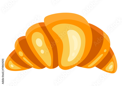 Bakery croissant cake simple icon
