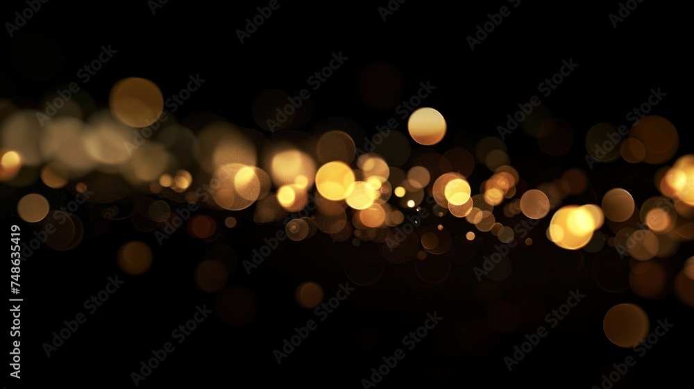 bokeh of lights on black bokeh of lights on black