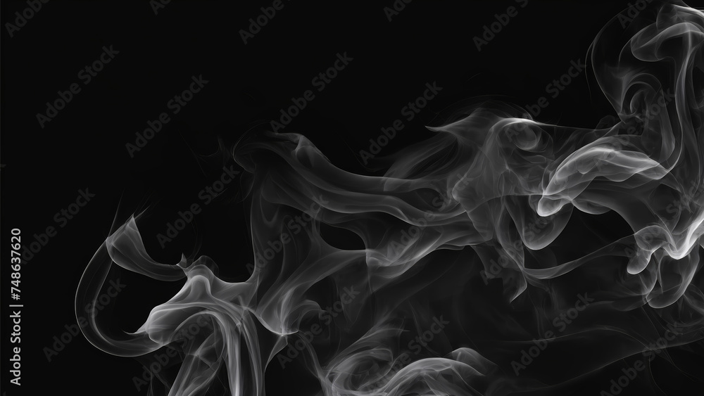 Smoke Against a Black Background Smoke Against a Black Background