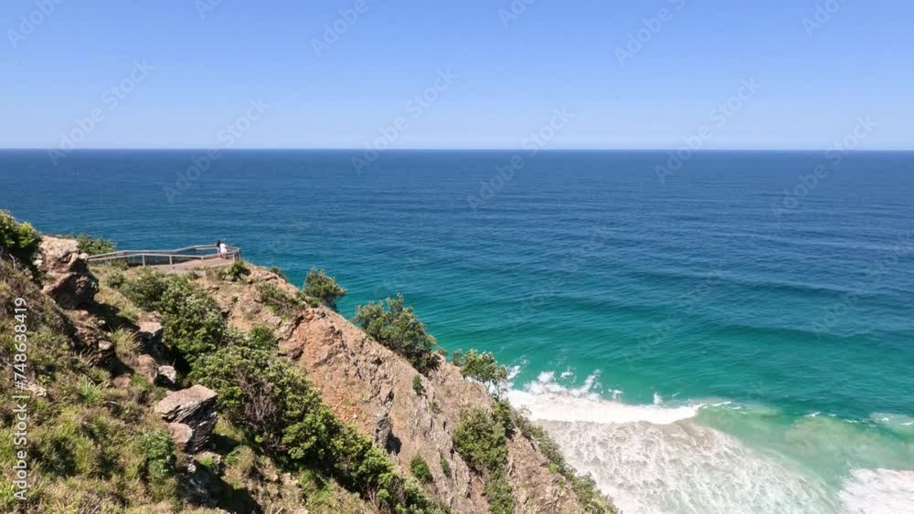 Serene Ocean View from Cliff Serene Ocean View from Cliff