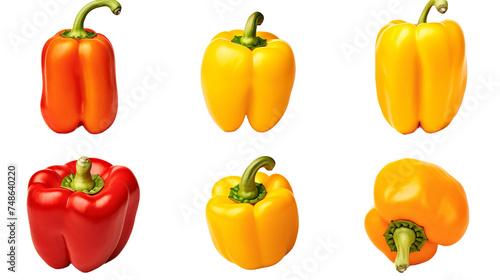  Vibrant Bell Peppers  Fresh and Organic Ingredients for Healthy Culinary Creations  on transparent background