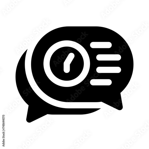 chat glyph icon