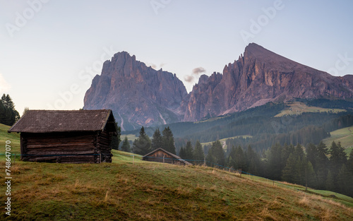 South Tirol with famous Seiser Alp, Italy, Europe
