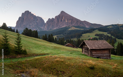 South Tirol with famous Seiser Alp, Italy, Europe