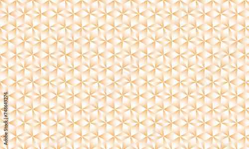 3D realistic brown and white gradient pattern. Modern cube texture. seamless pattern Background. Repeating tiles. Triangular volumetric elements of different random size. 3D illustration. EPS 10