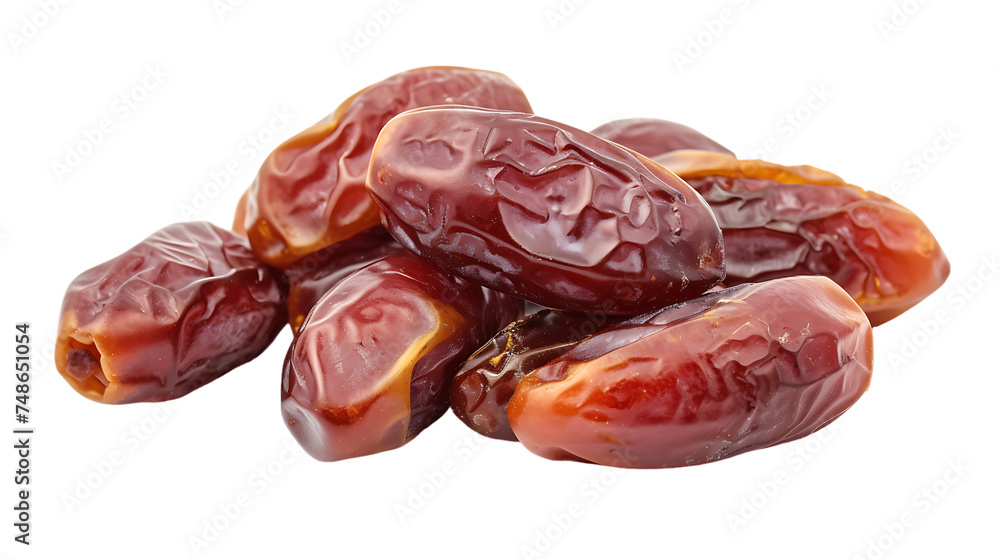Dates isolated on a transparent background