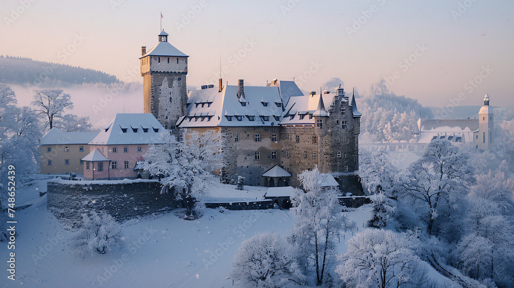 Castle in winter