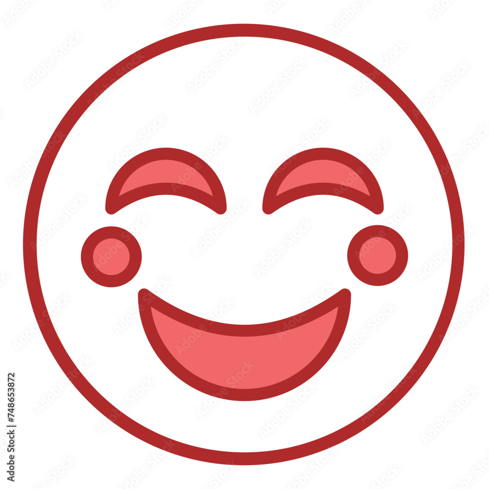 Sunshine Sketchbook red line filled icon Sunshine Sketchbook red line filled icon