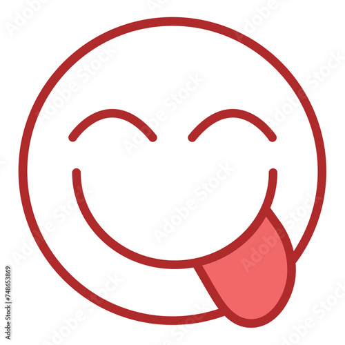 Flavorful Art red line filled icon