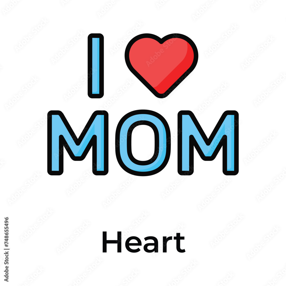 I love mom icon design, ready for premium use I love mom icon design, ready for premium use