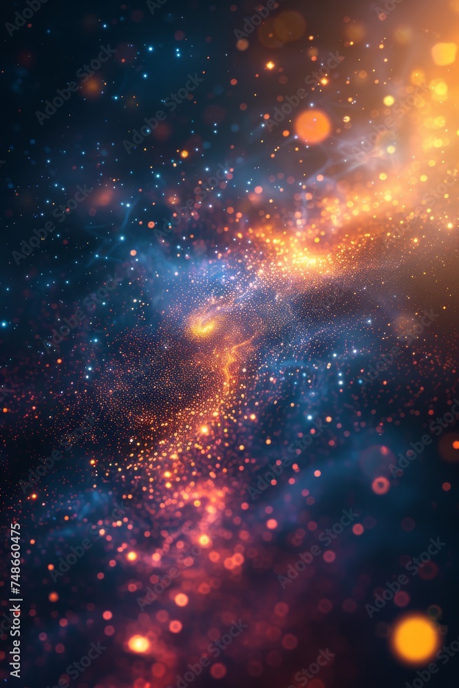 Vertical galaxy background