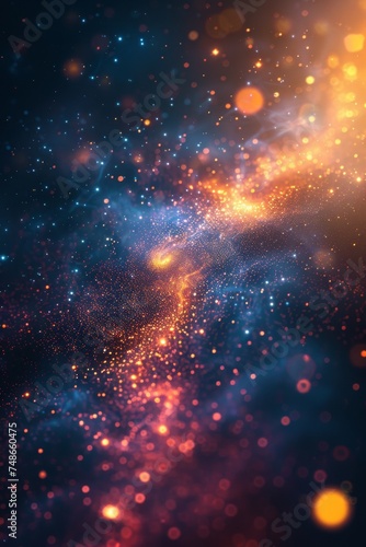 Vertical galaxy background © Tetiana Kasatkina