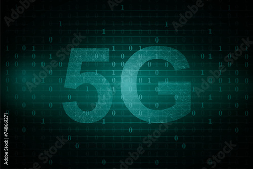 5 g abstract technology background