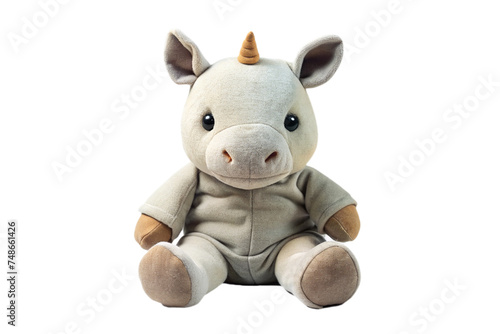 rhino doll on a transparent background