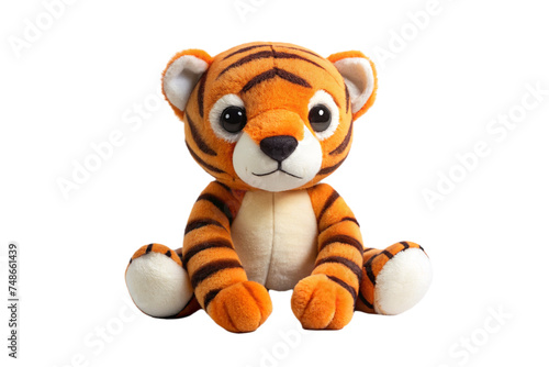 tiger doll on a transparent background