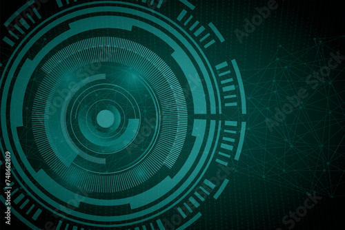 5G network wireless technology concept background. Innovative generation of the global high speed Internet broadband. Hi-tech digital technology futuristic circuit digital. Vector illustration