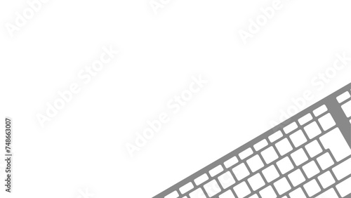 キーボードの背景。データ入力タイピングのイメージ。